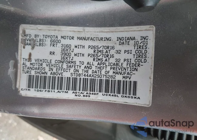 5TDBT44AX2S075282: 43533220