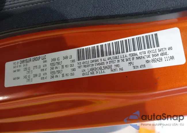 1J4BA3H1XBL504202: 43533266