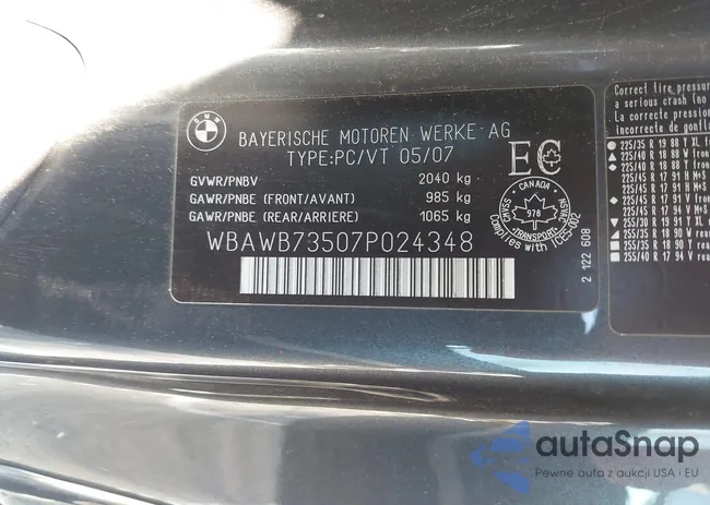 WBAWB73507P024348: 43534386