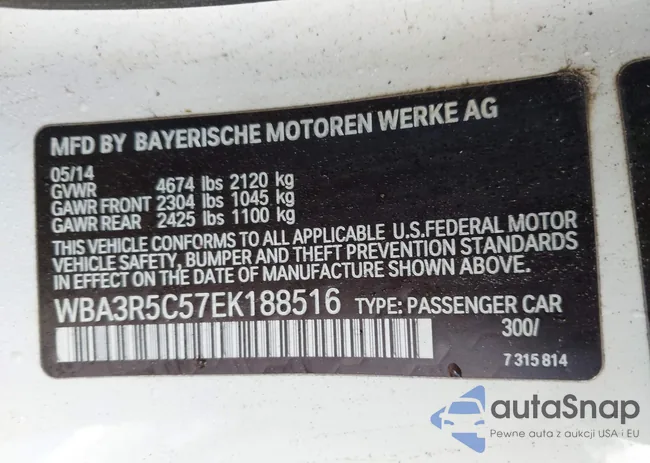 WBA3R5C57EK188516: 43534414