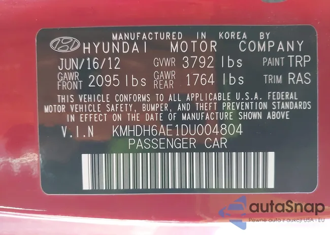 KMHDH6AE1DU004804: 43534476