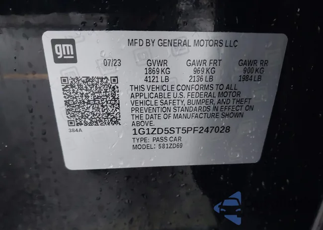 1G1ZD5ST5PF247028: 43534665