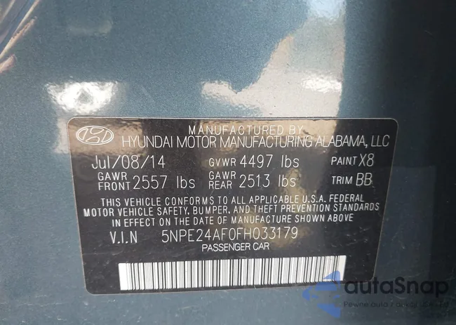 5NPE24AF0FH033179: 43534784