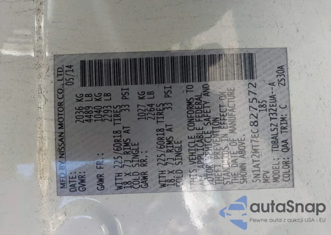 5N1AT2MT7EC827572: 43534876