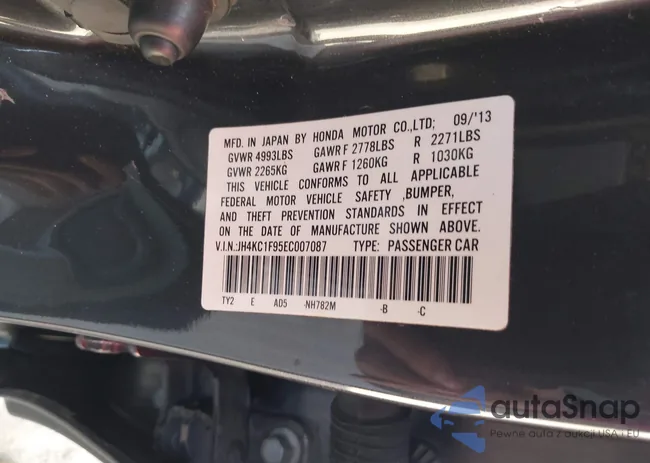 JH4KC1F95EC007087: 43534881