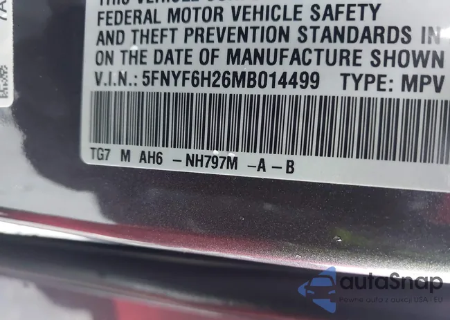 5FNYF6H26MB014499: 43534895