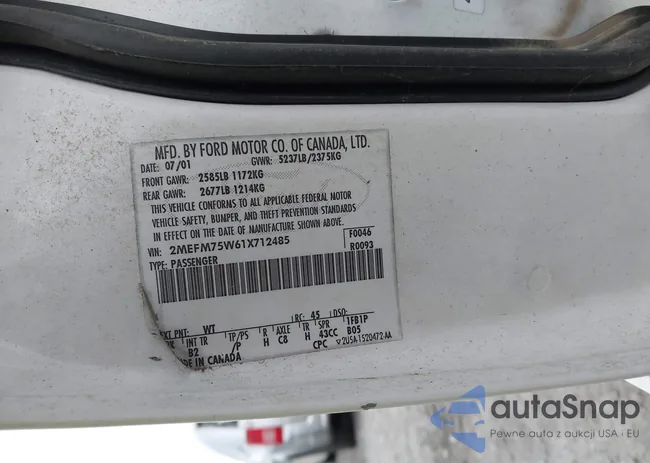 2MEFM75W61X712485: 43534272