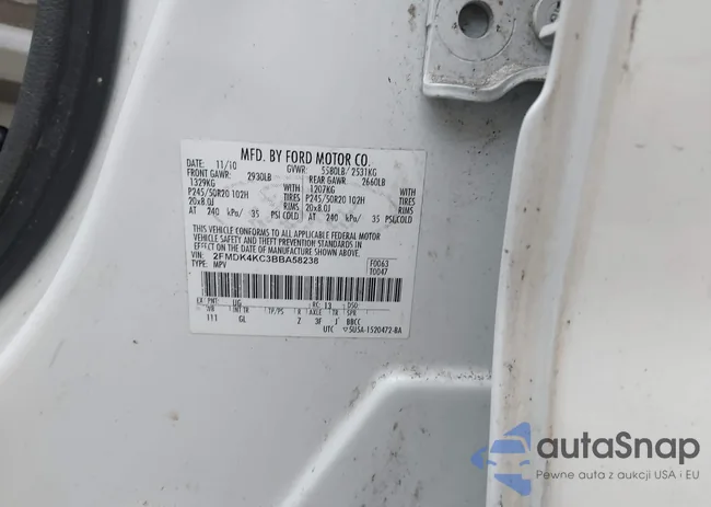 2FMDK4KC3BBA58238: 43535412