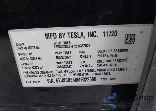 5YJXCBE46MF322680: 43535693