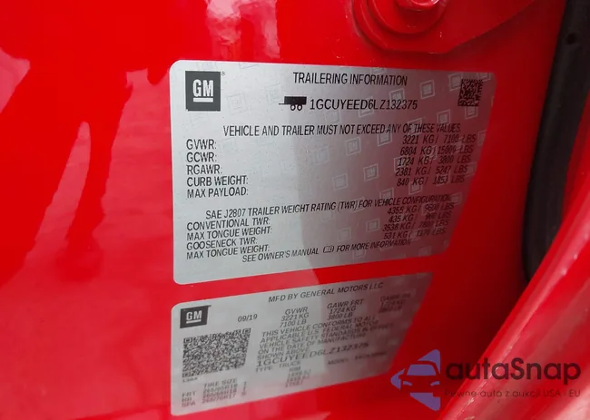 1GCUYEED6LZ132375: 43535705