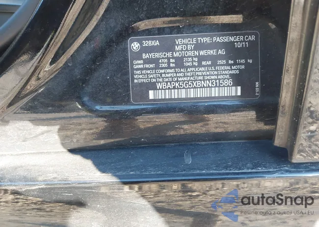 WBAPK5G5XBNN31586: 43535761