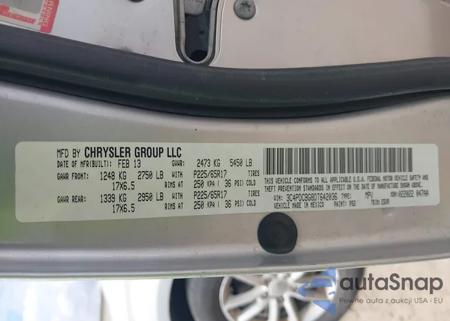 3C4PDCBG8DT642036: 43535956