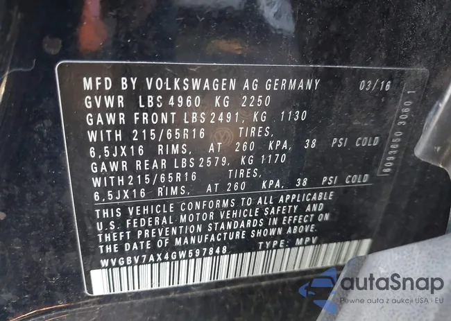 WVGBV7AX4GW597848: 43535001