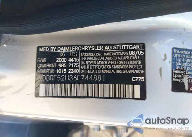 WDBRF52H36F744881: 43535035