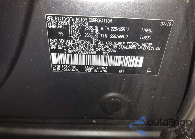 JTMWFREV5GJ097668: 43535066