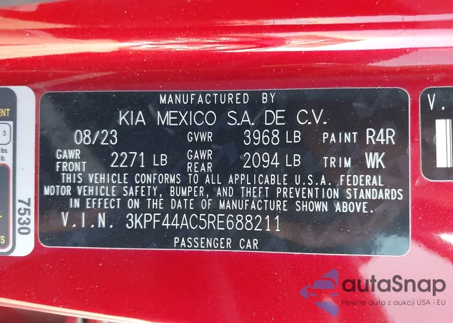 3KPF44AC5RE688211: 43535089