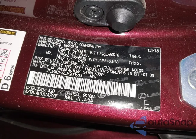 JTJBM7FX6J5200683: 43535093