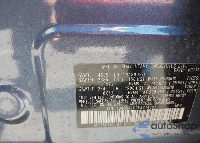 4S4BSALC9F3314392: 43535252