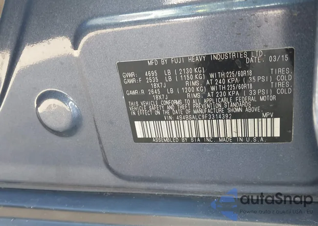 4S4BSALC9F3314392: 43535252