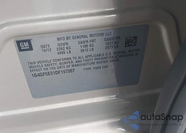 1G4GF5E31DF197367: 43535284