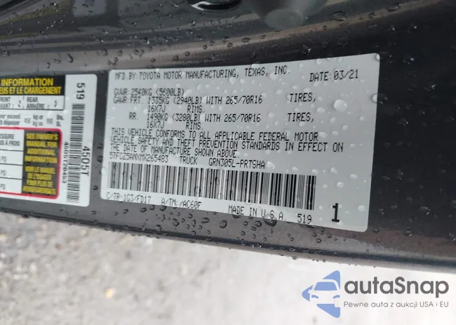 5TFCZ5ANXMX265483: 43535293