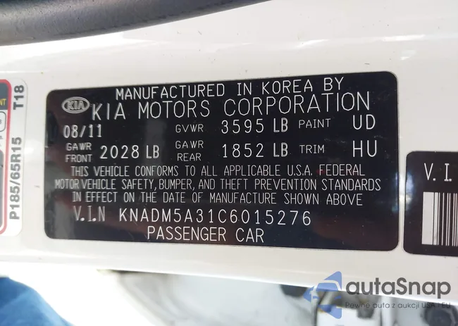 KNADM5A31C6015276: 43535327