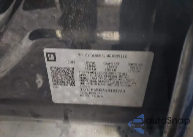 1G1JF5SB7K4123720: 43535365