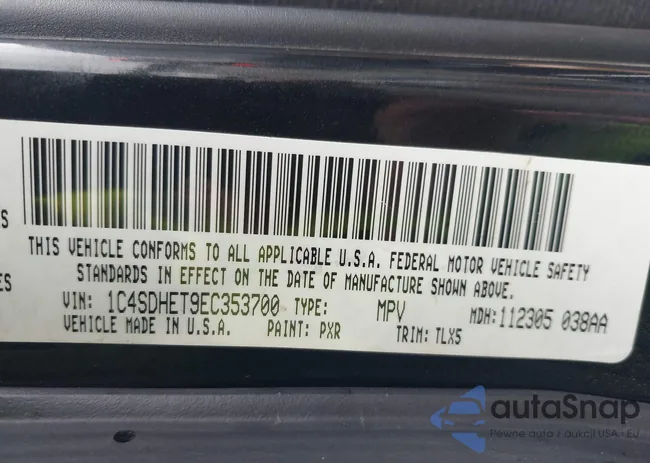 1C4SDHET9EC353700: 43536614