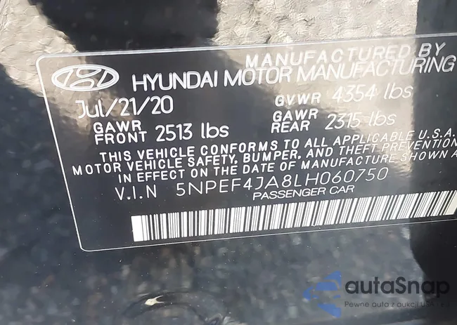 5NPEF4JA8LH060750: 43536669