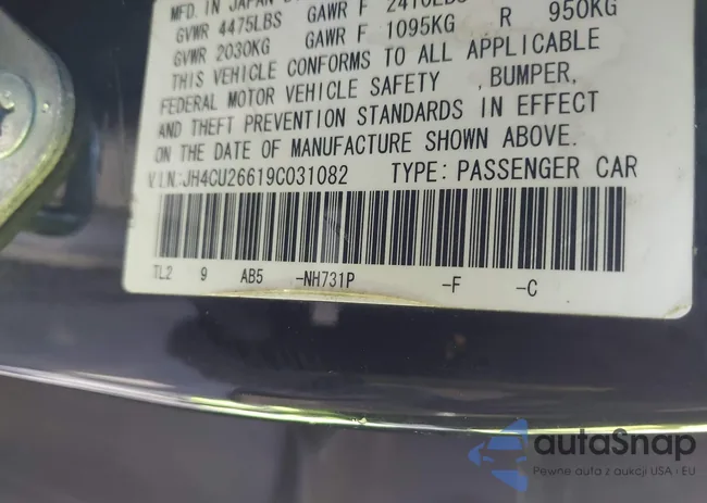 JH4CU26619C031082: 43536816