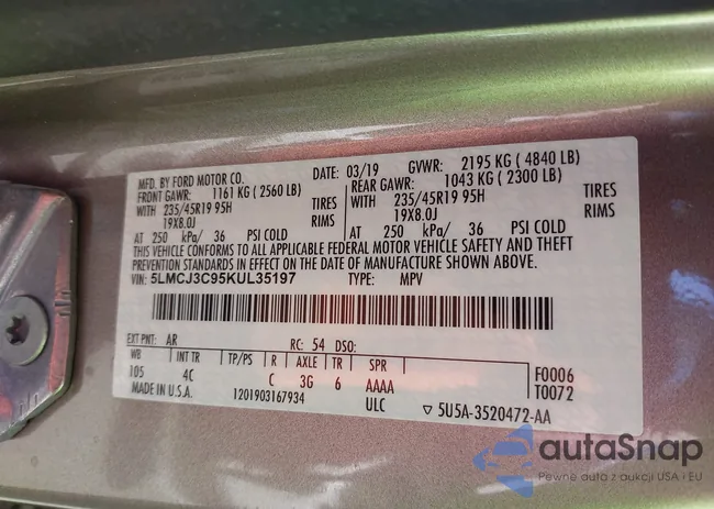 5LMCJ3C95KUL35197: 43536845