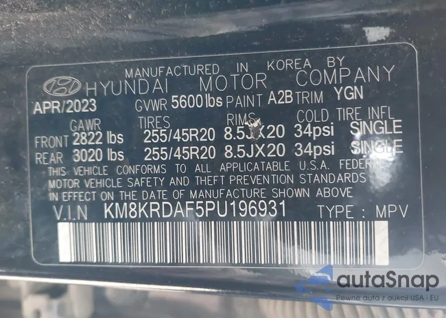 KM8KRDAF5PU196931: 43536133