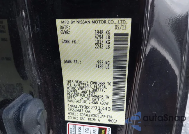 1N4AL2EP3DC291343: 43536151