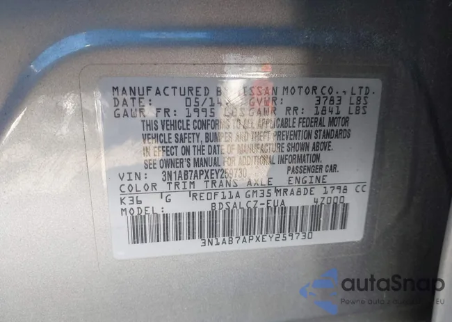 3N1AB7APXEY259730: 43536163