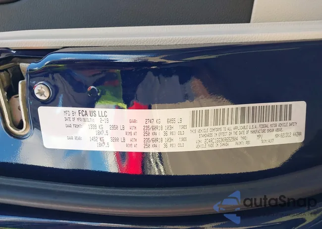 2C4RC1GG3KR652904: 43536190