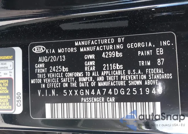 5XXGN4A74DG251949: 43537481