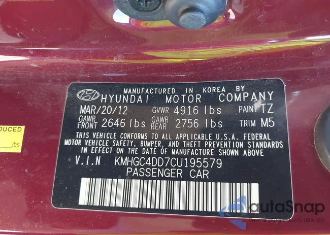 KMHGC4DD7CU195579: 43537660