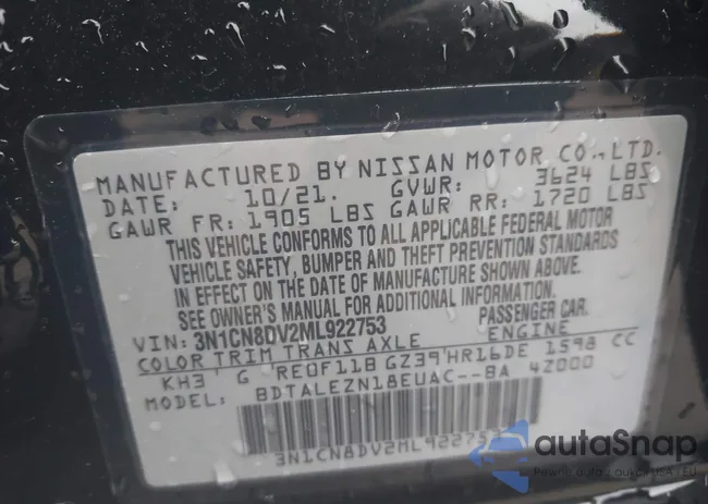 3N1CN8DV2ML922753: 43537770