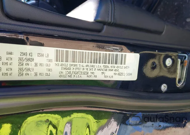 1C4RJFAG0FC918230: 43537843