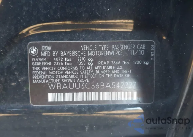 WBAUU3C56BA542227: 43537936