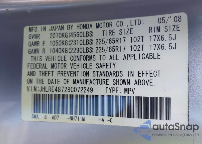 JHLRE48728C072249: 43537196