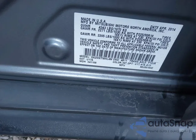 4A4AP3AU4EE027272: 43537355