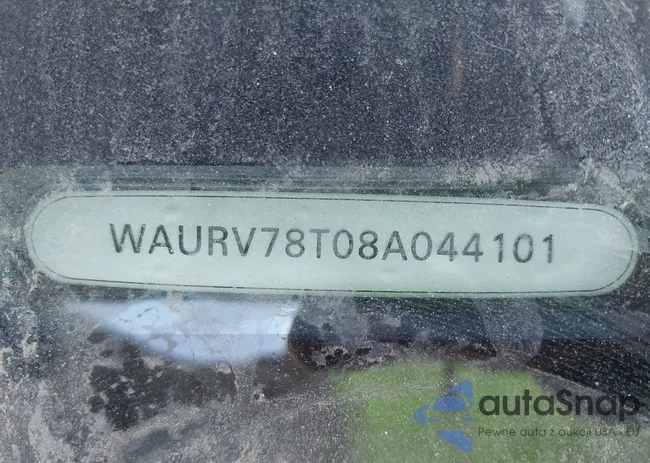 WAURV78T08A044101: 43538670