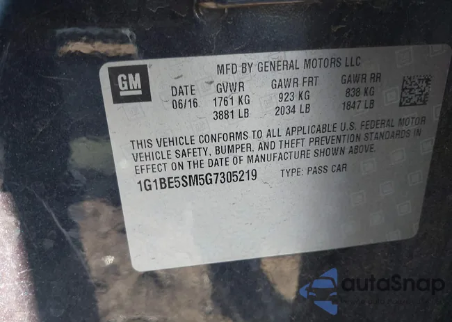 1G1BE5SM5G7305219: 43538860