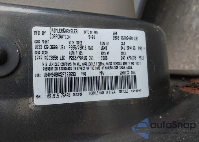 1B4HS48NX2F123693: 43538113