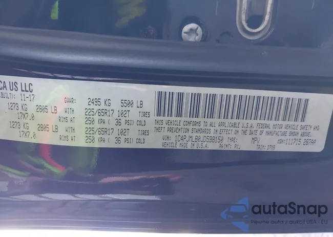 1C4PJMLB0JD598150: 43538231