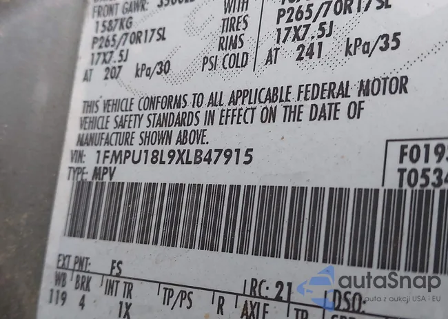 1FMPU18L9XLB47915: 43538256