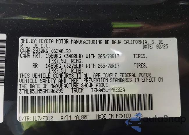 3TMLB5JN5SM106295: 43538284