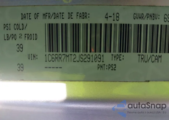 1C6RR7MT2JS291091: 43539585