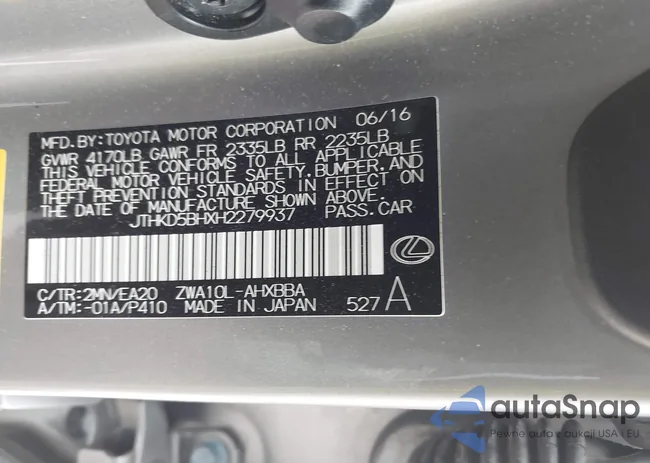 JTHKD5BHXH2279937: 43539591